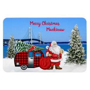 Flexible Réfrigérateur de Mackinaw City Magnet de Noël