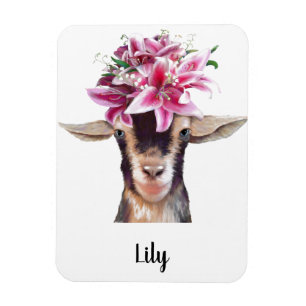 Flexible Réfrigérateur Magnet Lily de la chèvre