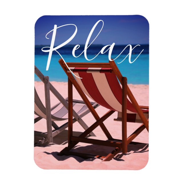 Flexible Relax | Plage Motivationnelle, Ocean Magnet (Vertical)