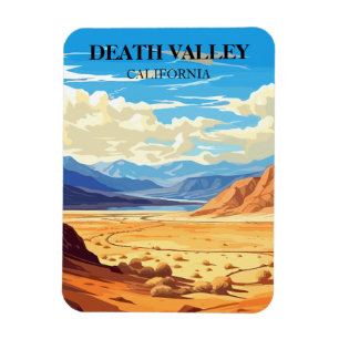 Flexible Retro Death Valley California Travel Magnet