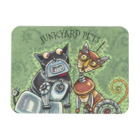 Robots Junkyard Cat And Dog MAGNET *Personnaliser