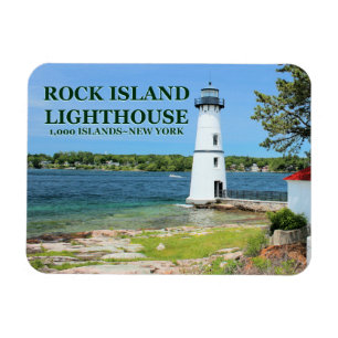 Flexible Rock Island Lighthouse, New York Flex Magnet