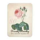 Rose vintage 80e anniversaire de fête - Magnet