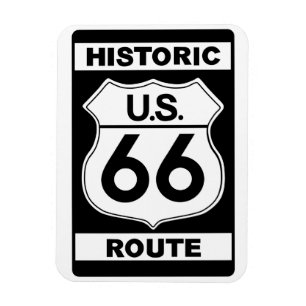 Flexible Route Noire historique 66 Magnet Premium