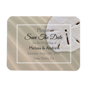 Flexible Sable Dollar Wedding Wedding Save the Date Magnet