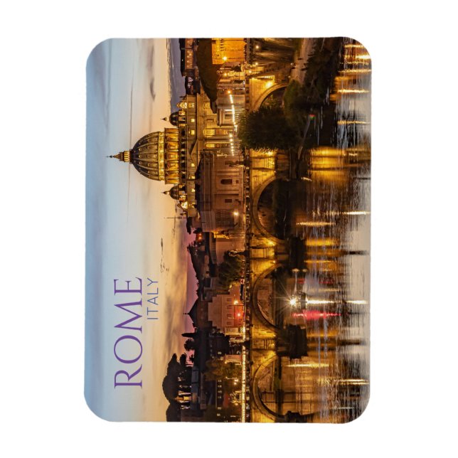 Flexible Salutations de Rome Italie Magnet souvenir (Vertical)
