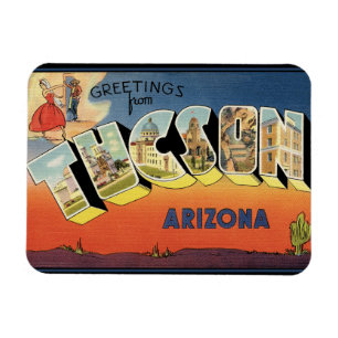 Flexible Salutations de Tucson Arizona Magnet