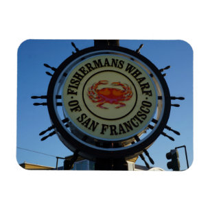 Flexible San Francisco Fishermans Wharf Photo Magnet