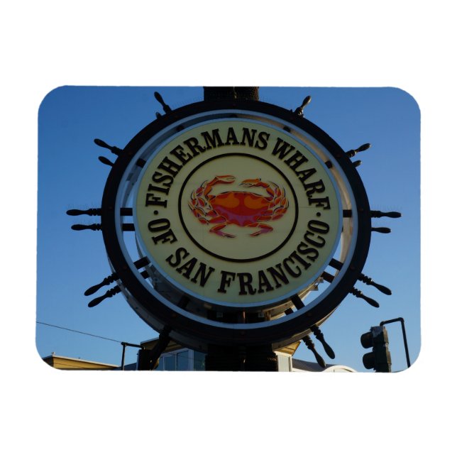 Flexible San Francisco Fishermans Wharf Photo Magnet (Horizontal)