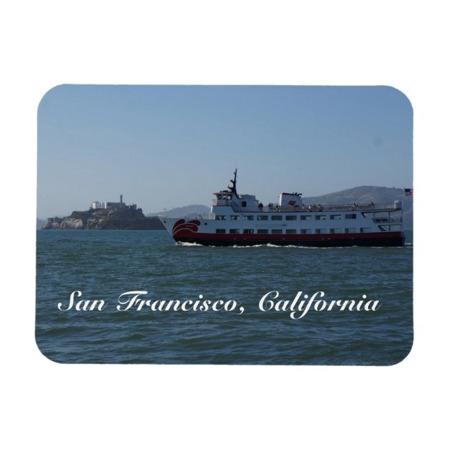 Flexible San Francisco Zalophus Ship Magnet (Horizontal)