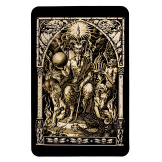 Flexible Satan Enthroné Magnet 4x6