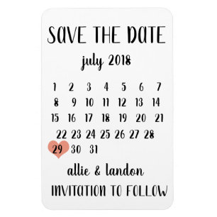 Flexible Save the date   Magnet