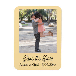 Flexible Save the date magnet personalized photo