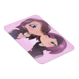 Flexible Sharm et Gigi Chibi Magnet