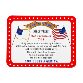 Flexible Si mon peuple se Humble lui-même Verse Magnet