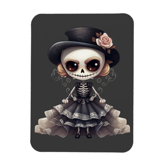 Flexible Steampunk Squelette Magnet (Vertical)