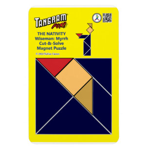 Flexible Tangram Magnet de la Nativité - Wiseman avec Myrrh