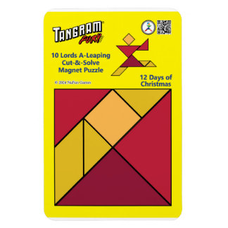 Flexible Tangram Magnet Puzzle - 10 Seigneurs A-Leaping