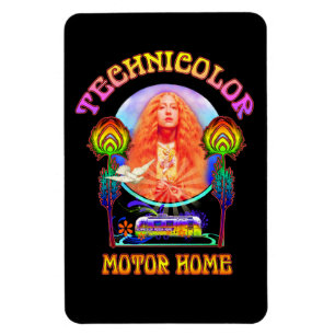 Flexible Technicolor Motor Home Band Magnet