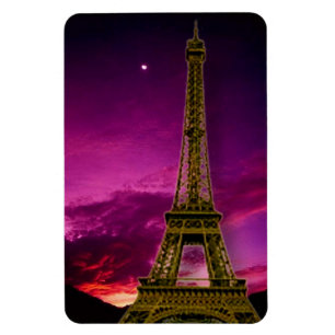 Flexible Tour Eiffel dans Sunshine Sky Premium Magnet