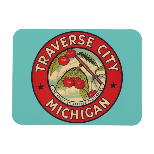 Flexible Traverse City, Michigan Magnet (Horizontal)