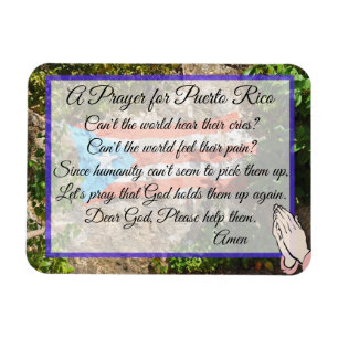 Flexible Une prière pour Porto Rico Magnet