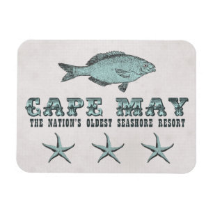 Flexible Vintage Cape May Seashore Resort Magnet