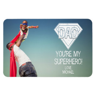 Flexible Vous êtes Mon Superhero Papa Fête des pères Magnet