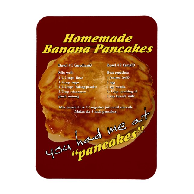 Flexible Vous m'avez eu à "crêpes" - Recette Magnet (Vertical)