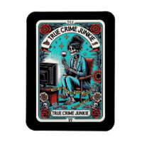 Vrai crime Carte Junkie Tarot Magnet