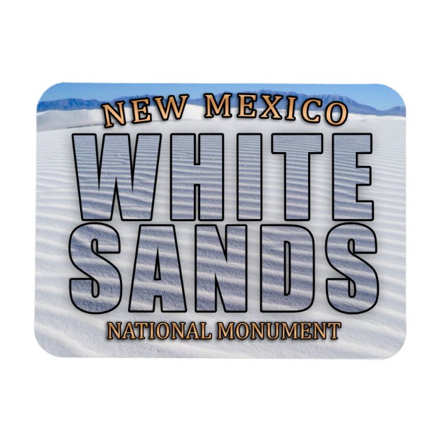 Flexible White Sands National Monument Magnet (Horizontal)