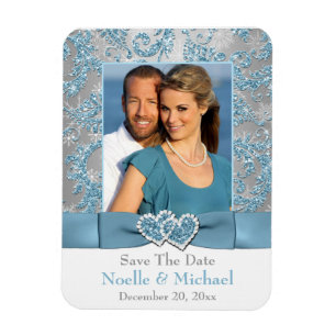 Flexible Winter Wonderland Save the Date Photo Magnet