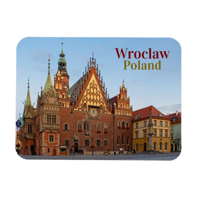 Flexible Wroclaw Pologne Magnet (Horizontal)