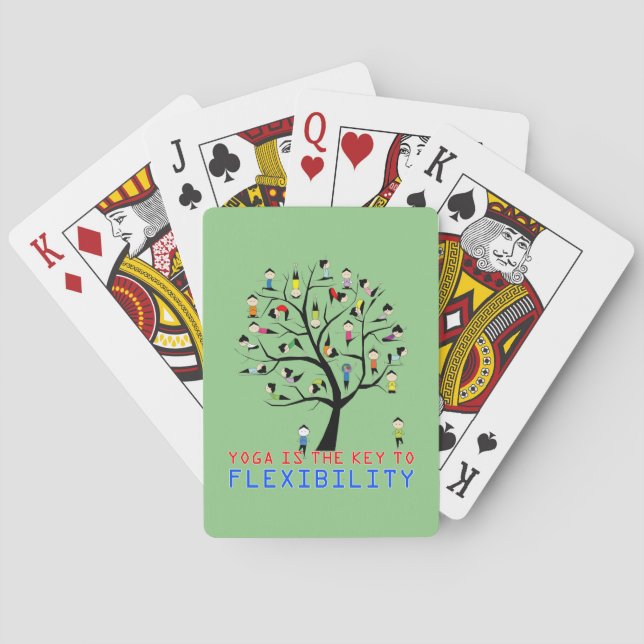 Flexible Yoga Playing Cards (Back)