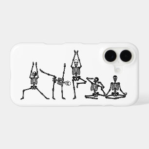 Flexible Yoga Posing Skeletons - Humorous Phone