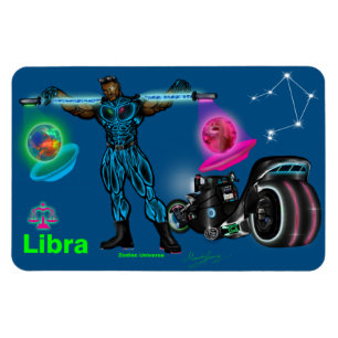 Flexible Zodiac Universe - Libra Magnet