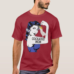 Flexing Cockatoo Mom Parakeet Pet Parrot Premium T-Shirt