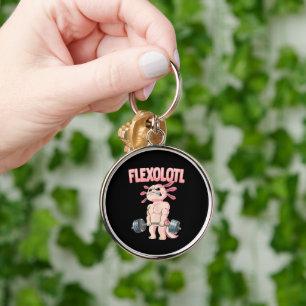 Flexolotl Axolotl Keychain