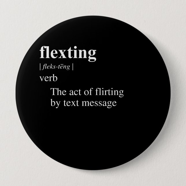 FLEXTING DEFINITION 4 INCH ROUND BUTTON (Front)