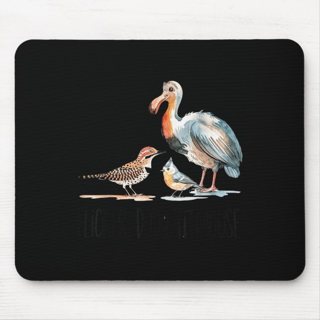 Flicker Dodo Titmouse Apparel Bird Nerd Wildlife B Mouse Pad (Front)