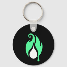 Flickerfluid™ / Fat Bat Double-Sided Keychain