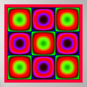 Flickering Colour Combination Poster