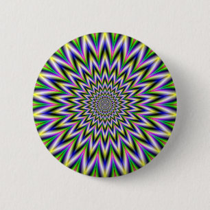 Flickering Star 2 Inch Round Button