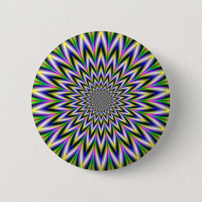 Flickering Star 2 Inch Round Button (Front)