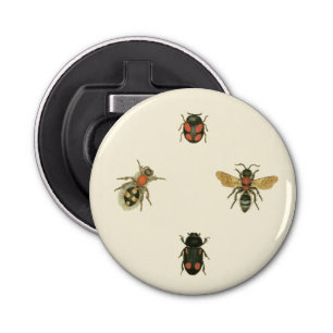 Flies and Beetles by Vision Studio Bottle Opener