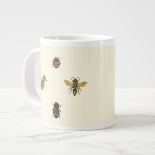 Flies and Beetles by Vision Studio Large Coffee Mug