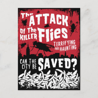 Flies Attack! Postcard