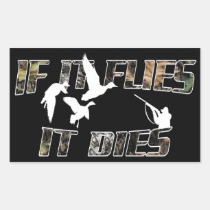 Flies it Dies Sticker