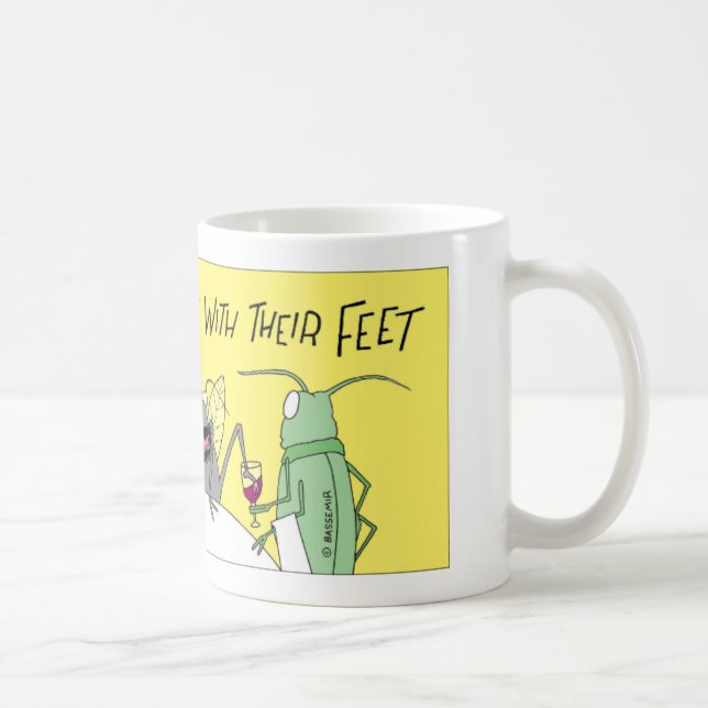 Flies taste with their feet coffee mug (Right)