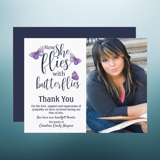 Flies With Butterflies Thank You Funeral Sympathy (Creator Uploaded)